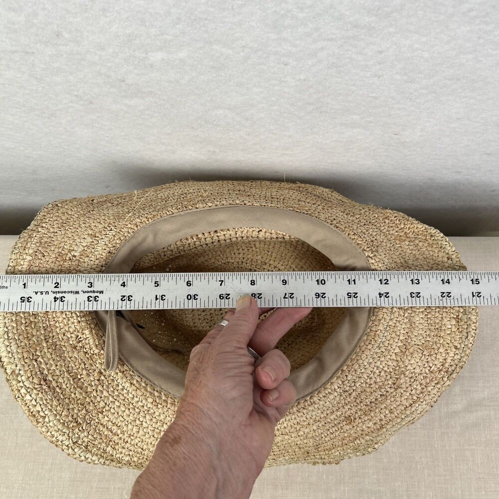 Wallaroo Catalina Cowboy Raffia Cowboy Hat - Natural beaded hat band - Picture 5 of 5